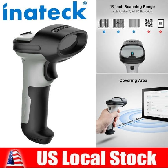 Inateck 1D Barcode Scanner Wireless Bluetooth Barcode Reader Scanner, BCST-70 - Picture 2 of 13